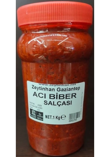 Zeytinhan Gaziantep Acı Biber Salçası Pet 1 KG