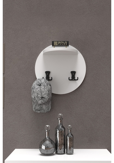 Askılık Duvar Elbise Askılığı Portmanto Üstü Beyaz Diğer