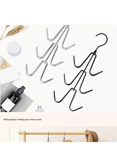 Dashanshop Siyah 1 Adet Çok Katlı Çanta Askısı Kaktüs Tasarımı Dayanıklı Dolap Organizatörü siyah