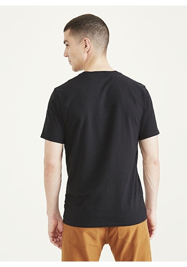 Dockers Erkek Regular Fit Kısa Kol Minimalist T-shirt Siyah