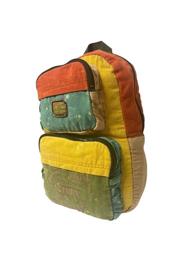 Kaliteli Tek Bölmeli Vintage Disayn Günlük Sırt Gezi Okul Seyahat Çantası Jannie Bag 27 Cm X 40 Cm Turkuaz