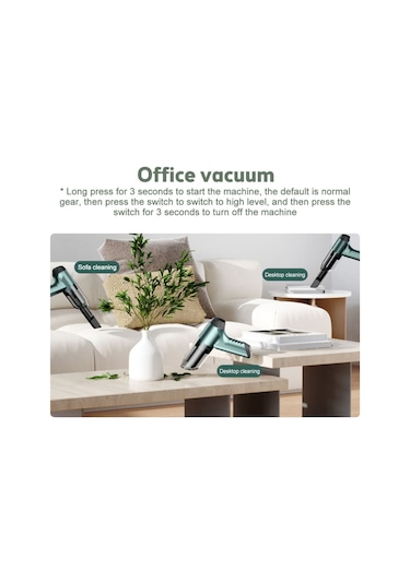 2 Yıl 2 Yıl Oto Kablosuz Mini Taşınabilir Araç İçi Şarjlı Şüpürge Araba Vakum Pompası Garantil Gold