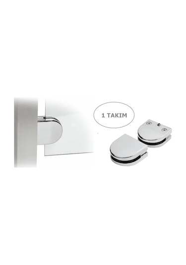 Osena Cam Tutucu Metal Krom 6-8 Mm Ayarlı 1 Takım Krom