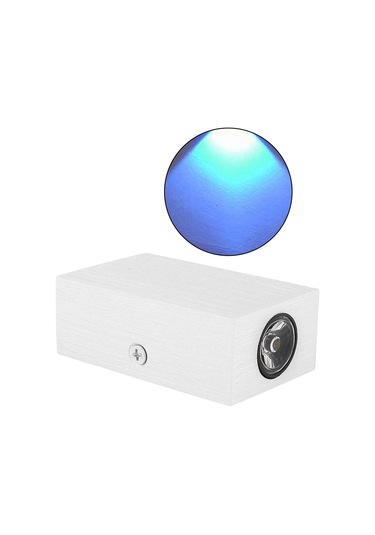 Suntek Led Duvar Işık Yukarı Aşağı Lamba Aplik Aydınlatma Mavi Işık Mavi