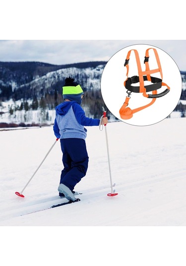 Homyl Çocuk Kayak Omuz Askısı Yeni Başlayanlar Turuncu-bel-20-80cm Turuncu