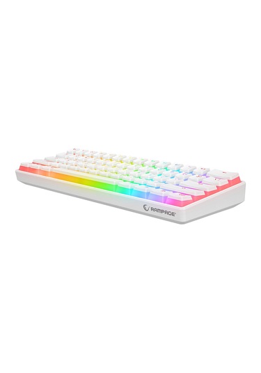 Rampage KB-R135 Parvus Red Switch Type-c Bağlantılı RGB Puding Tuşlu Oyuncu Klavyesi
