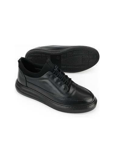 Ziya Erkek Hakiki Deri Sneaker 161423z88 Siyah 161423z88 000 40