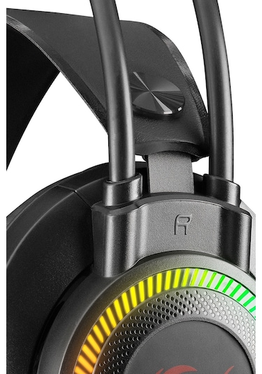 Rampage RM-K27 X-Jammer 3.5 MM 7 Renk Ledli Kablolu Kulak Üstü Oyuncu Kulaklığı