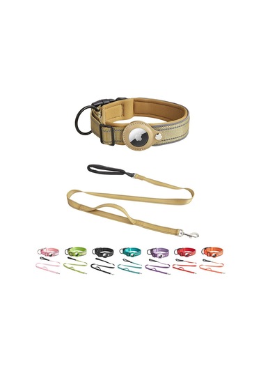 Yer Belirleme Yaka Havatag Köpek Yaka Köpek İzleme Havatag Yaka Kaybolma Karşıtı Evcil Hayvan Yaka Köpek İpi Mor Yaka M