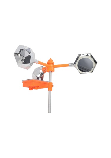 B0ccm Beyaz Solar Ses Işığı Kuş Kovucu 360 Dönen Solar Kuş