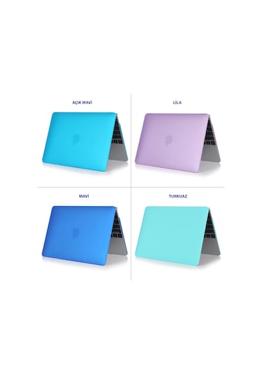 Macbook Air Kılıfı 13 İnç Mac Air Mat Eski Usb'li Model 2010-2017 A1369 A1466 İle Uyumlu Açık Mavi