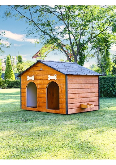 Mandu Isı Yalıtımlı 2 Bölmeli Köpek Kulübesi