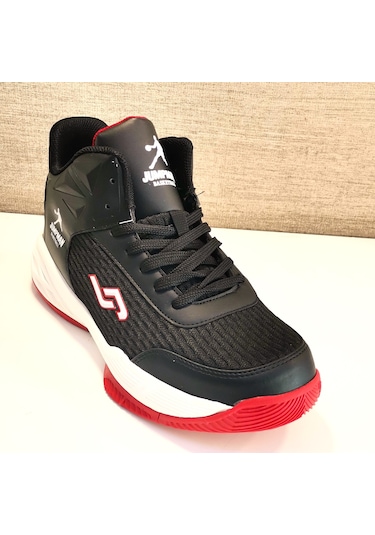 Jump 27986 Erkek Basketbol Ayakkabısı Siyah / Kırmızı
