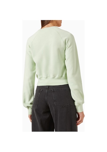 Represent Fly Micro Sweatshirt, Organik Pamuk, Minimalist Ve Lüks Günlük Sweatshirt Yeşil