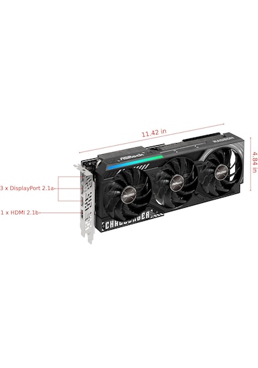 Asrock Amd Radeon Rx 9070 Xt Challenger Triple Fan 16gb Gddr6