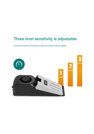 Anjiexun Seyahat Kapı Durdurucu Alarm Taşınabilir 120db Güvenlik Zemin Kapı Durdurucuları