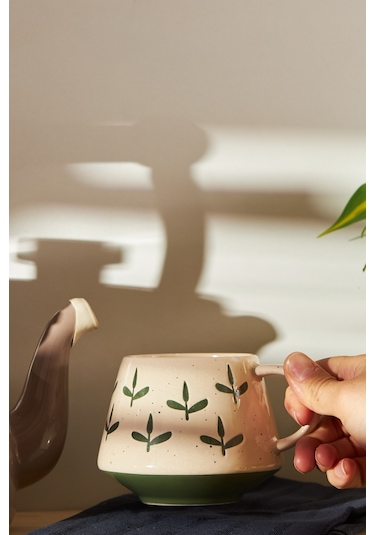 Emsan Ethnic Grass Kupa 480 ML Yeşil