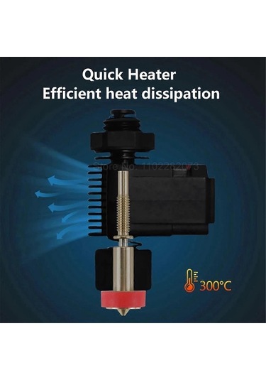 Hotend Ekstruder 0.25mm 0.4mm 0.6mm 0.8mm 3d Yazıcı Entegre Nozullar Pirinç Nozul 0.25mm