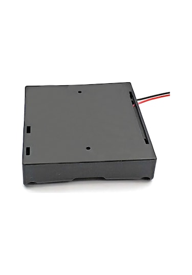 18650 2 Tel 4lü Pil Kutusu Paralel  4 Adet 3.7V Paralel Lityum Li
