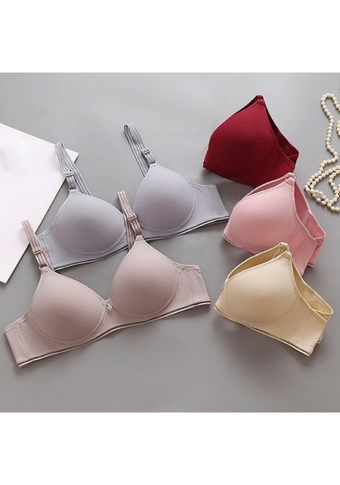 Bayan Sütyen Yelek Ön Tokalı Sütyen Büyük Beden Uyku İç Çamaşırı Kadın, Çok Renkli