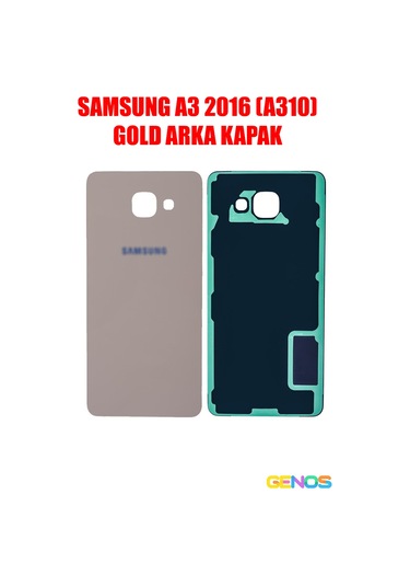 Samsung Uyumlu Galaxy A3 2016 A310f Arka Cam Kapak Batarya Pil Kapağı Gold Diğer