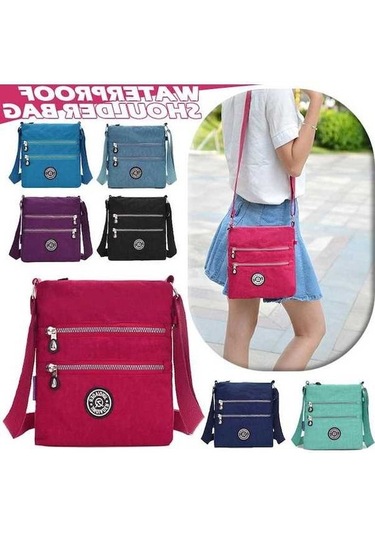 Novahub Yeşil Kadın Çapraz Vücut Messenger Çanta, Ayrılabilir Omuz Çantası, Naylon Materyal, Fermuarlı İç Cep, Pratik Boyutlar Yeşil