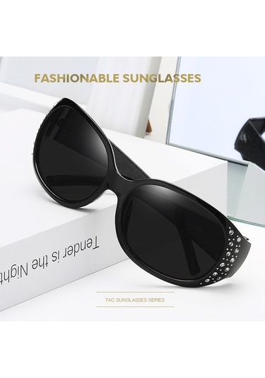 Kadınlar İçin Polarize Güneş Gözlükleri - Büyük, Vintage Anti-yansıtıcı Uv Koruyucu Gözlükler Çok Renkli