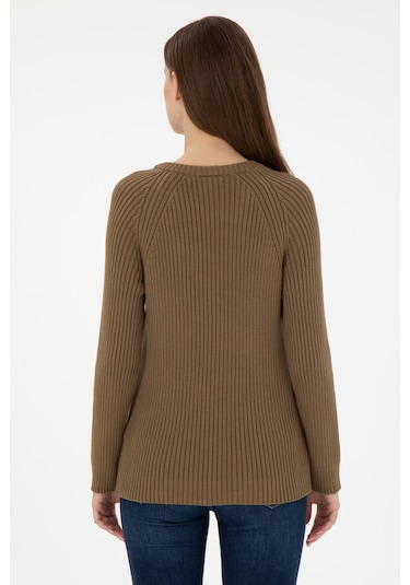 U.s. Polo Assn. Kadın Haki Kazak /triko 50297095-vr027 Haki