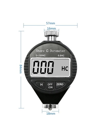 Pazly Elektronik Dijital Sertlik Ölçer, 0-100 Ha A Model, Plastik/kauçuk/silikon Diğer