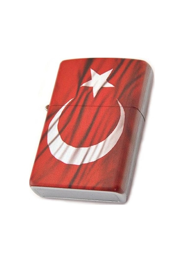 Ay Yıldız Dalgalı Bayraklı Benzinli Çakmak