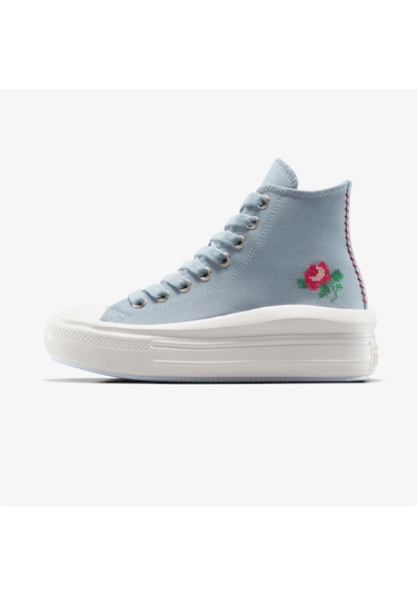 Converse Chuck Taylor All Star Motion Rose Kadın Mavi Platform Sneaker A12571c Mavi
