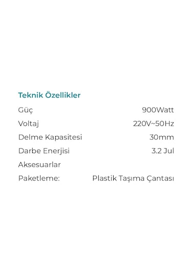 Max Extra MXP2009 - 3.2 Joule 900 W Sds Plus Kırıcı Delici