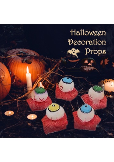 Singree Halloween Korku Dekorasyon Seti: 5'li Renkli Gözler - Gerçekçi Organlar İle Prank Ve Parti Atmosferi