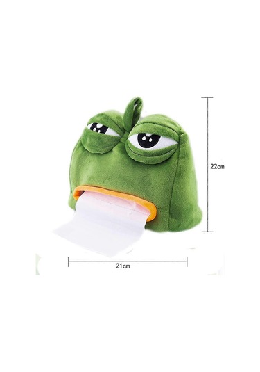 Üzgün Kurbağa Peluş Yaratıcı Karikatür Mendil Kutusu Tutucu Mendil Kutusu Tuvalet Kağıdı Tutucu Kağıt Rulosu Mendil Dağıtıcı Mendil Kutusu Mendil Dağıtıcı