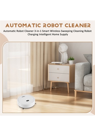 3'ü 1 Arada Kablosuz Süpürme Temizlik Robotu Akıllı Ev Gereçleri-a