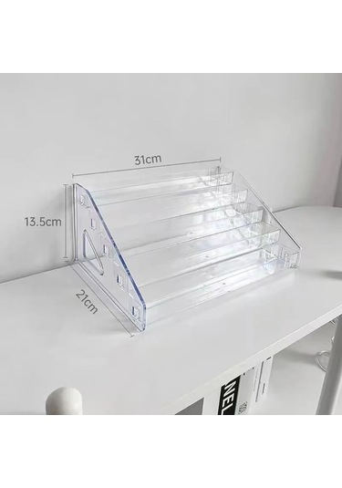 Maoyaya Şeffaf Saklama Kutusu Makyaj Organizatör Kozmetik Vitrin Takı Çok Renkli, Kozmetik Organizasyon Kolaylaştırıcı Çok Renkli