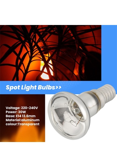 Lav Lambası E14 R39 30w Spot Işığı Yansıtıcı Spot Işık Ampulleri 1 Adet