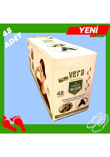 Vera Ayak ve Ayakkabı Koku Önleyici Toz 48'li