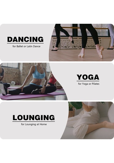 Teltree Yoga Ve Balet İçin Isı Sağlayan 44cm Ribbed Bacak Koruyucu, Açık Ayaklı Ve Topuklu Tasarım, Kadınlar İçin Spor Stili Yeşil Açık Yeşil