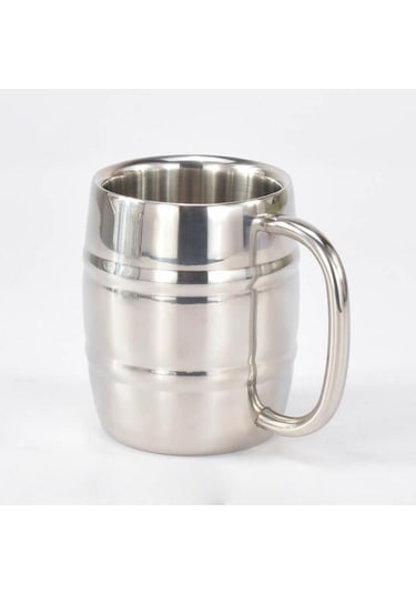 420/320 Ml Mutfak Düz Paslanmaz Gadget Çift Duvar Kahve Çelik Bira Süt Bardağı 420ml