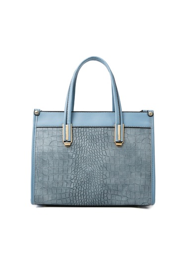 Atmosferik Çanta Kadın Dokulu Bayan Çantası Büyük Kapasiteli Şık Basit Tote Çantasiyah Diğer