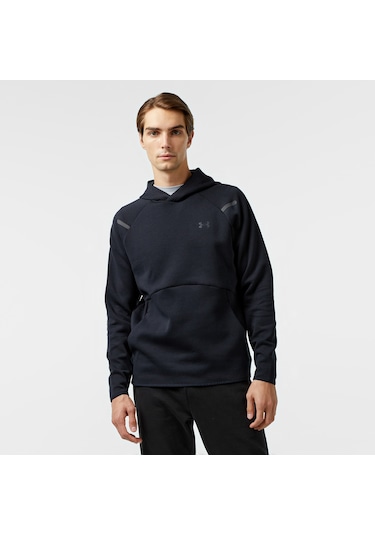 Under Armour Unstoppable Fleece Hd Eu Erkek Siyah Sweatshirt Düz 1389350 Siyah