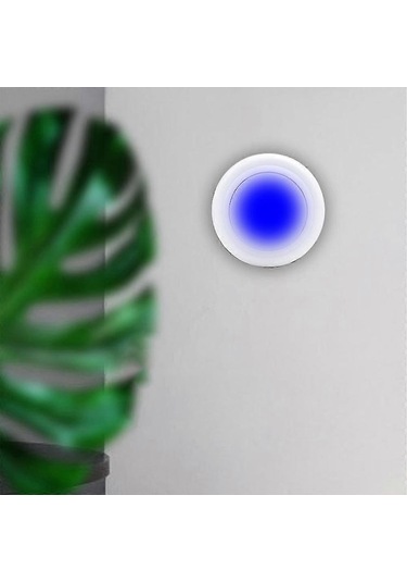 16 Renk Değiştirilebilir Led Disk Aydınlatmalı 6 Adet Gece Lambası Çok Renkli