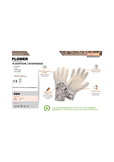 Rostaıng Flower Bahçe Ekim Dikim Eldiveni