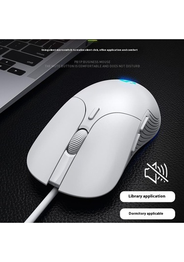 Inphıc Pb1 Usb Kablolu İş Ofis Oyun Mouse Sessiz Makro Programlama Bilgisayar Dizüstü Fare