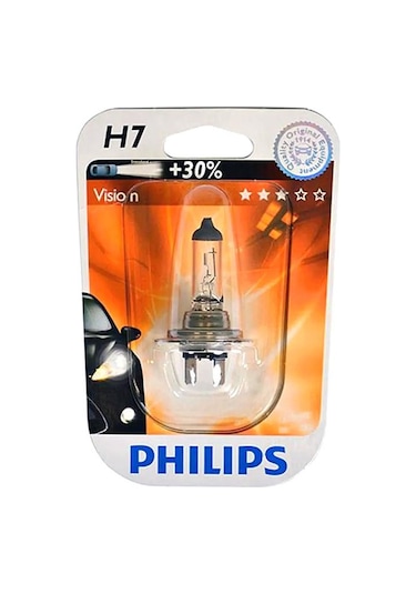Phılıps H7 Vısıon +%30 Daha Fazla Işık Tekli 12V 55W