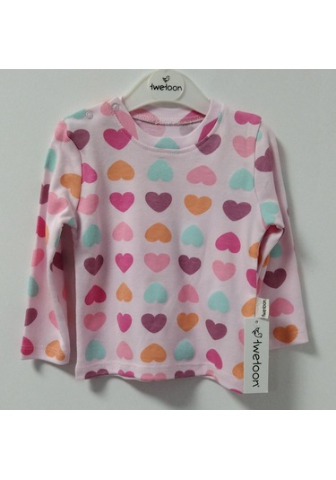 Twetoon Kız Bebek İkili Pijama Takımı 6-24 Ay Pembe