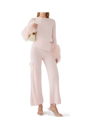 Izaak Azanei Şık Cargo Pantolon Light Pink