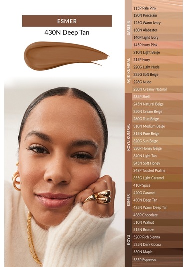 Avon Power Stay Mat Fondöten 430N Deep Tan