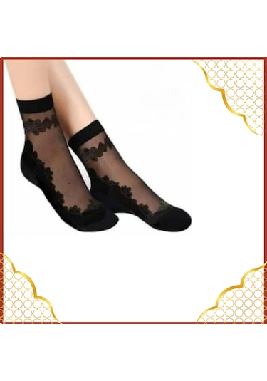 Miss Lana Kadın Desenli Tül Çorap 6'lı Paket Yeni Sezon ASORTİ